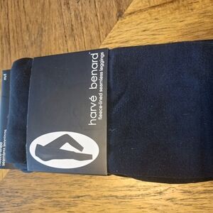 Harve Benard Black Fleece-Lined Seamless Leggings